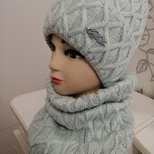 Комплект на флісі з помпоном і без помпона! 6 кольорів1 р 54-60 8 кольорів! Якість преміум класу!