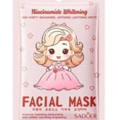 Тканинна омолоджуюча маска для обличчя з ніацинамідом Sadoer niacinamide whitening 25 г