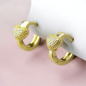 Сережки 'Xuping' Фіаніт (Позолота 18к (лимонна)) 100744