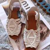 Плетені шкіряні босоніжки/сандалії Mango розмір 38