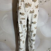 Плюшевые пижамные штаны размер ХЛ, состояние идеальное