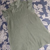 Next L в'язаний жилет з імітацією сорочки по боках розрізи