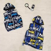 Жилети утеплені для хлопчиків Taurus, останні розміри