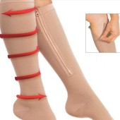 Zip Sox компресійні гольфи, шкарпетки для фіксації кісточок бежеві, розмір S/M