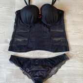 Мереживний чорний бюстгальтер бюстьє 85b