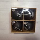 Livarno! Скляні кульки на ялинку, в лоті 4 шт! Лот 2