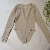 Боди с длинными рукавами в рубчик!