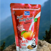 Антицелюлитний скраб-сіль для тіла Yoko Gold Peach + Milk персик і молоко, 350 грам