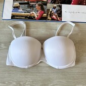 Белый бюстгальтер с пушап 70д