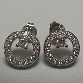 Срібні сережки-пусети