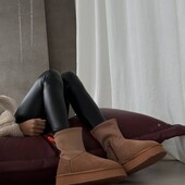 Хіт 2025 Легесенькі зручні угги з натуральної замші на набивному хутрі