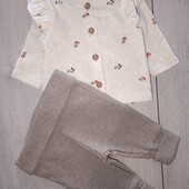 Костюм Primark, (велюрова кофта + штани в рубчик), newborn, 3,4 - 4,5кг
