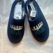 Домашні м'які капці чоловічі livergy 40-41 (маломірні). сині. тапочки, тапки 1605