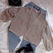 Красива кофтинка/кардиган у бежевому тоні