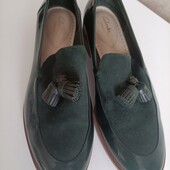 жіночі лофери Clarks Taylor Spring темно-зеленого кольору р.39