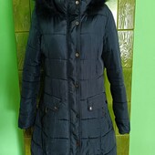 Куртка пуховик Fly з нат. хутром. Розмір - M.
