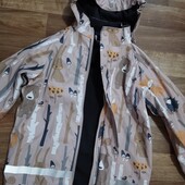 Тепла прорезинена куртка утеплена флісом ❤️Стан нової!