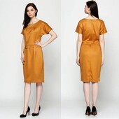 Стильное деловое платье! 55% вискоза, 30% шерсть, 15% полиестер