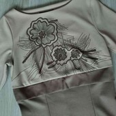 Lafoli нарядное трикотажное платье размер XS S евро 34/36