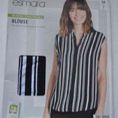 Esmara брендовая женская легкая блузка полоска размер S евро 36/38