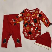 ❣️H&M новорічний комплект на 1-2 місяця