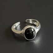 Черный агат, серебро