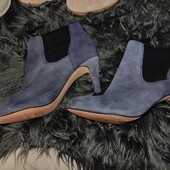 Clarks uk5.5 39p сині замшеві. Челсі
