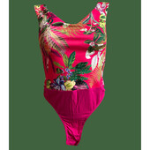 Жіночий яскравий боді у розмірі 8/36, заміри на фото