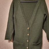 Вязаная кофта хаки