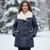 Зимова куртка темно синя