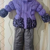 Зимовий костюм на холодну зиму,р-р 116-122.