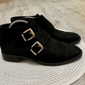 Замшеві черевики, чоботи, 38 р (24,5 см)