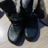 Шкіряні напівчоботи, черевики розмір 36-37