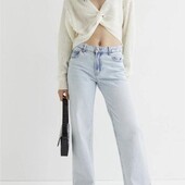 Стильний кроп джемпер- пуловер з вузлом від h&m, розмір ХС=38-40