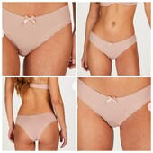 Hunkemoller! Ніжні жіночі труси в рубчик Хл розмір pale mauve! Лот 25