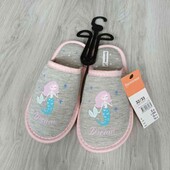 Inextenso брендовые текстильные тапочки на девочку размер евро 32/33