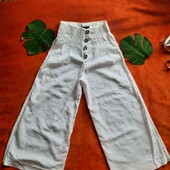 ❤️Белоснежные Кюлоты Zara р.XS.новые сток.Лёгкие,бомба.❤️