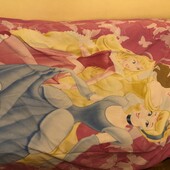 Підковдра, підодіяльник на кнопках, пододеяльник, Принцеси+простирадло+2 наволочки, 100% хлопок, в і