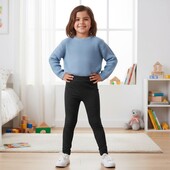 Безшовні лосіни однотонні дитячі на хутрі