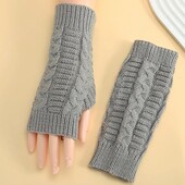 Мітенки рукавиці без пальців кольор сірий