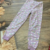 Флисовые пижамные штаны на 7/8 лет, состояние хорошее