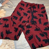 Мужские флисовые пижамные штаны размер Л, состояние отличное