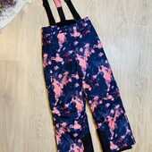 Зимові лижні термо штани на підтяжках для дівчинки 146/152 см crivit sports