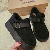 Стильні зручні автоледі,уггі з екозамші на хутрі)