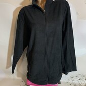 Женская флисовая кофта на молнии размер ХЛ/2хл
