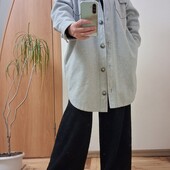 Стильне тепле пальто рубашка з кишенями розмір 14-16