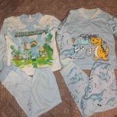 Дві піжами : динозаври і майнкрафт 