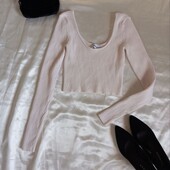 Молочна кофтинка в рубчик