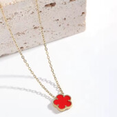 Підвіска з п'ятьма листами конюшини, нержавіюча сталь, конюшина, клевер