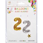 В лоті золото. Кулька цифра 2, 40 см, фольгована